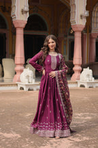 Chinon And Sequins Embroidered Work Discover the perfect ensemble to add a touch of glamour to your wardrobe and stand out from the crowd
