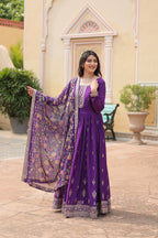 Chinon And Sequins Embroidered Work Discover the perfect ensemble to add a touch of glamour to your wardrobe and stand out from the crowd
