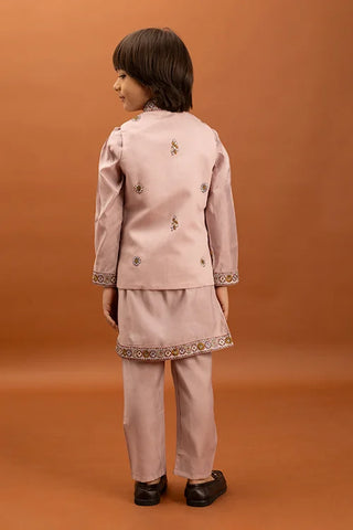 Classic Pink Koti Kurta Set for Kids 6-12 Yrs