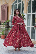 Adorable Cotton V Neck Ethnic Suit Set