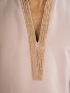 Classy Cream Armani Thread Kurta Set | Tulip Designer
