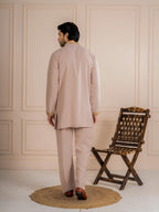 Classy Cream Armani Thread Kurta Set | Tulip Designer
