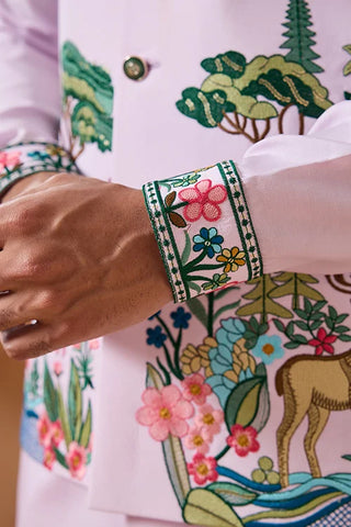 Vantara Design Luxury Lavender Mens Wear Koti Kurta