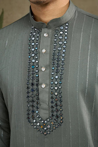 Elegant & Beautiful Rust Green Kurta with Dupatta – Stylish Look