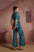 Premium Luxury Designer Blue Co Ord Set For Women