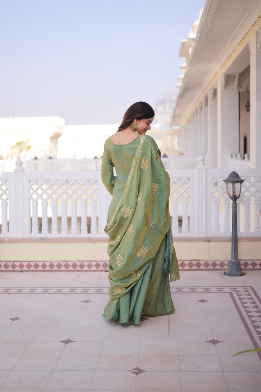 Designer Fendi Crush Kurti Sharara Set with Elegant Dupatta