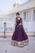 Elegant Dola Silk Meena Work Lehenga Choli Set With Dupatta