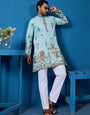 Wedding Celebration Elegant Sky Kurta for Mens Wear