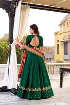 Elegant Vichitra Silk Embroidery Lehenga Choli