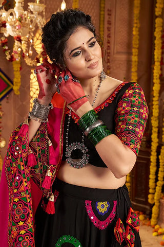 Black Color Traditional Chaniya Choli for Navratri