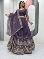 Premium Faux Georgette Ready to Wear Lehenga Choli With Heavy Embroidery Sequence Work
