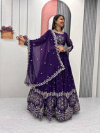 Beautiful Faux Georgette Ready to Wear Lehenga Choli
