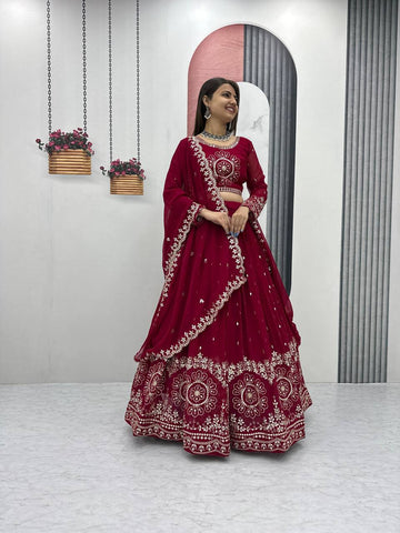 Beautiful Faux Georgette Ready to Wear Lehenga Choli
