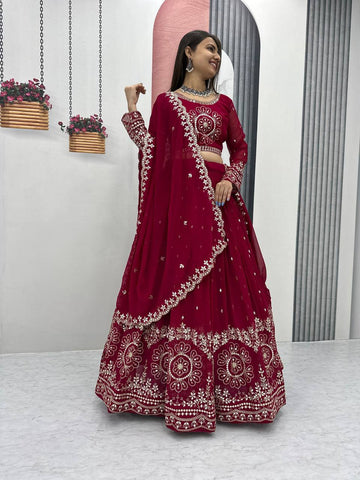 Beautiful Faux Georgette Ready to Wear Lehenga Choli
