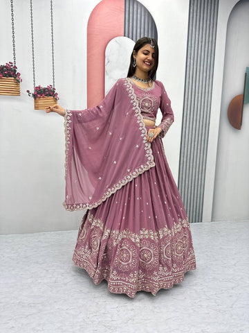 Beautiful Faux Georgette Ready to Wear Lehenga Choli
