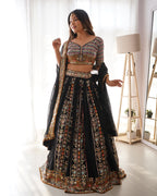Premium Faux Georgette with Thread & Sequence work Lehenga Choli Set
