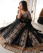 Premium Faux Georgette with Thread & Sequence work Lehenga Choli Set