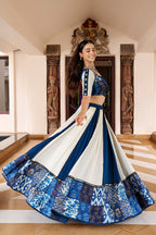 Festive Printed Mirror Lehenga Set | Tulip Designer