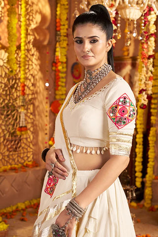 White Traditional Navratri Chaniya Choli Collection