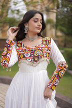 Festive Reyon Gamthi Mirror Gota Patti Gown | Tulip Designer
