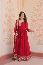 Stunning Designer Georgette Sequins Embroidered Beautiful Gown