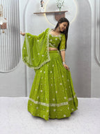 Garba Georgette Shivansh Work Lehenga Set | Tulip Designer
