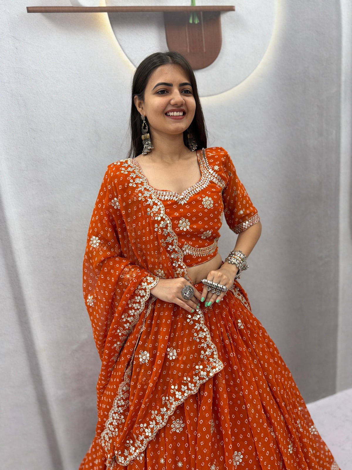 Garba Georgette Shivansh Work Lehenga Set | Tulip Designer

