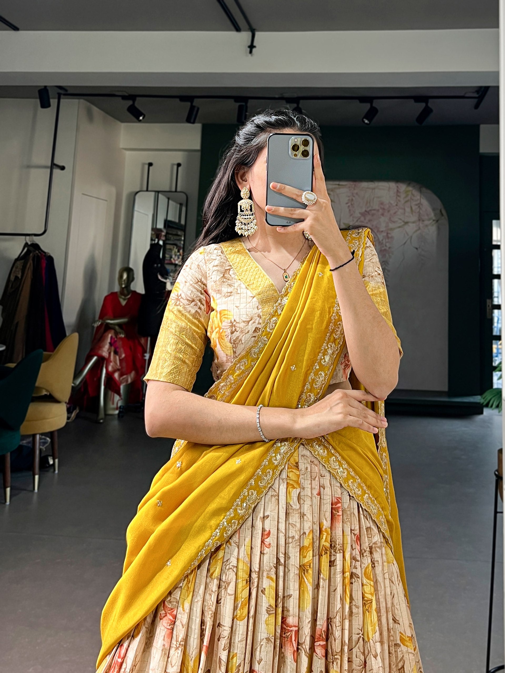 Festive Glam Dola Chex Zari Work Lehenga Choli Collection
