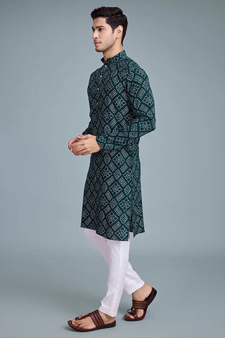 Designer Printed Men's Kurtas for Navratri Garba Festive Season