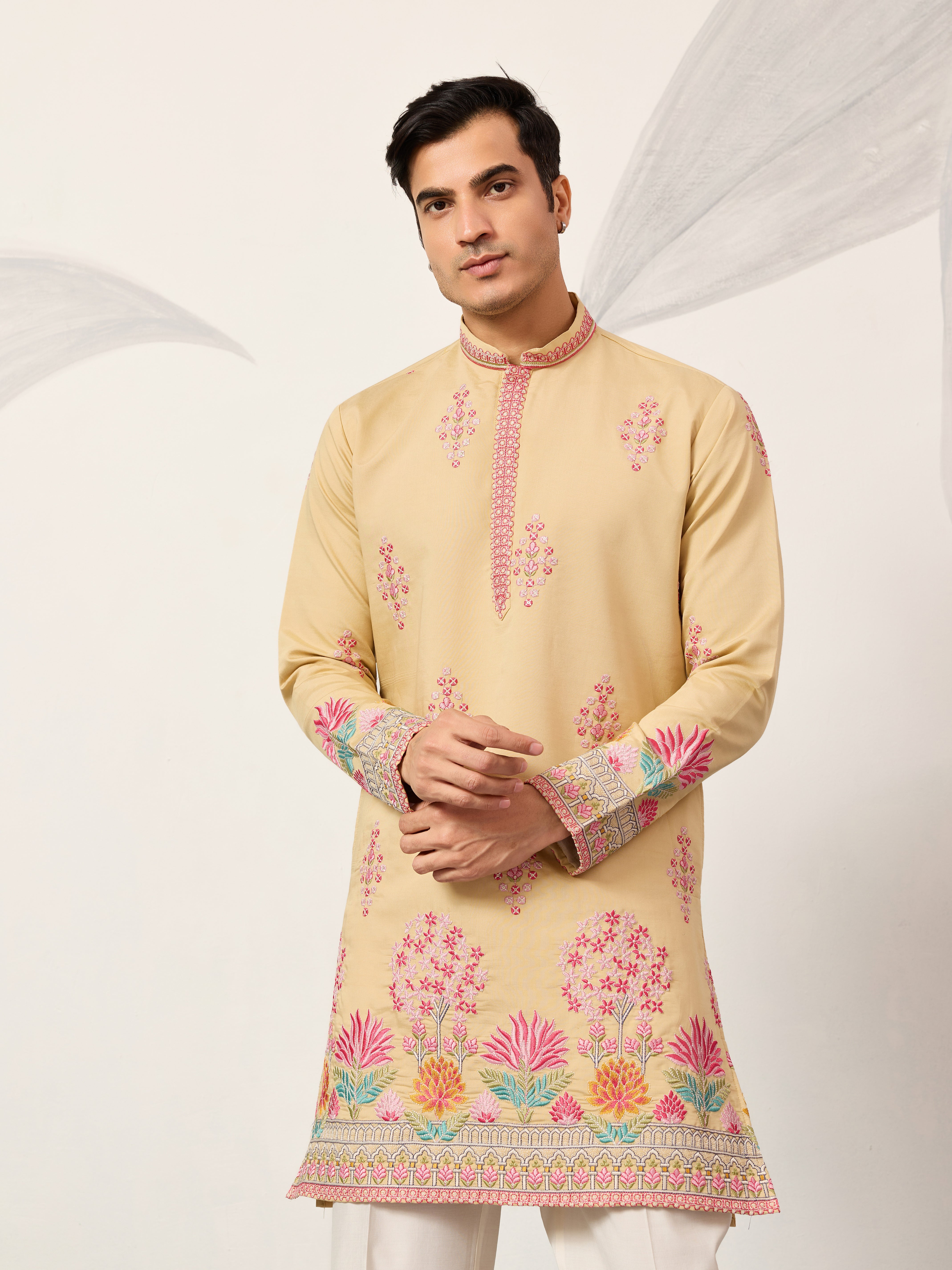 Groom Yellow Kurta for Haldi Ceremony Special for Mens