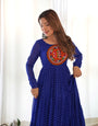 Navratri Special Georgette Laheriya Printed Anarkali Gown