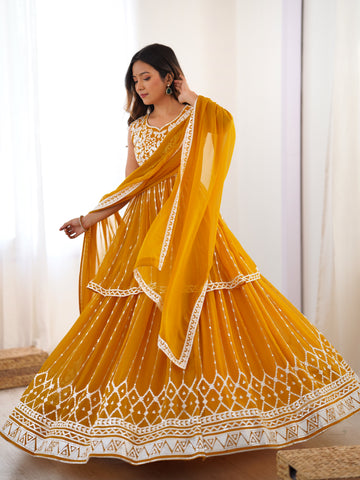 Pure Faux Georgette with 9 MM Sequence Work Women Suit Set