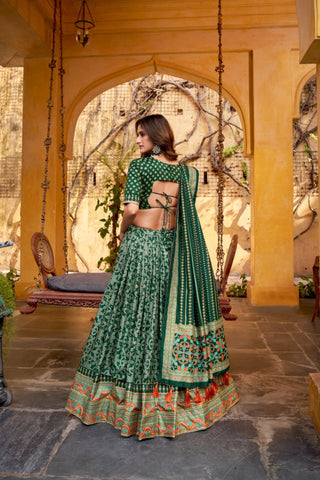 The Iconique Tasar Silk Lehenga Set Crafted In Heritage Texture And Refined Sparkle