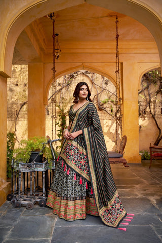 The Iconique Tasar Silk Lehenga Set Crafted In Heritage Texture And Refined Sparkle