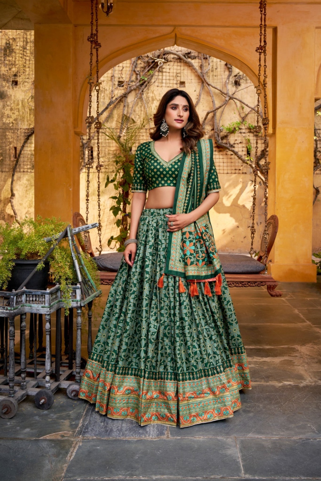 The Iconique Tasar Silk Lehenga Set Crafted In Heritage Texture And Refined Sparkle