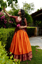 Kanchipuram Zari Traditional Lehenga Set | Tulip Designer

