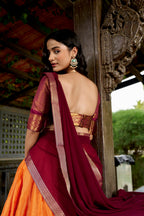 Kanchipuram Zari Traditional Lehenga Set | Tulip Designer
