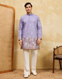 Luxury Lavender Embroidered Designer Kurta Set with Pant