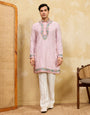 Premium Lavender Detailed Embroidered Ethnic Kurta Set with Pant