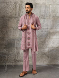 Timeless Lavender Japanese Lachka Traditional Kurta Dupatta Set
