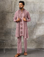 Timeless Lavender Japanese Lachka Traditional Kurta Dupatta Set