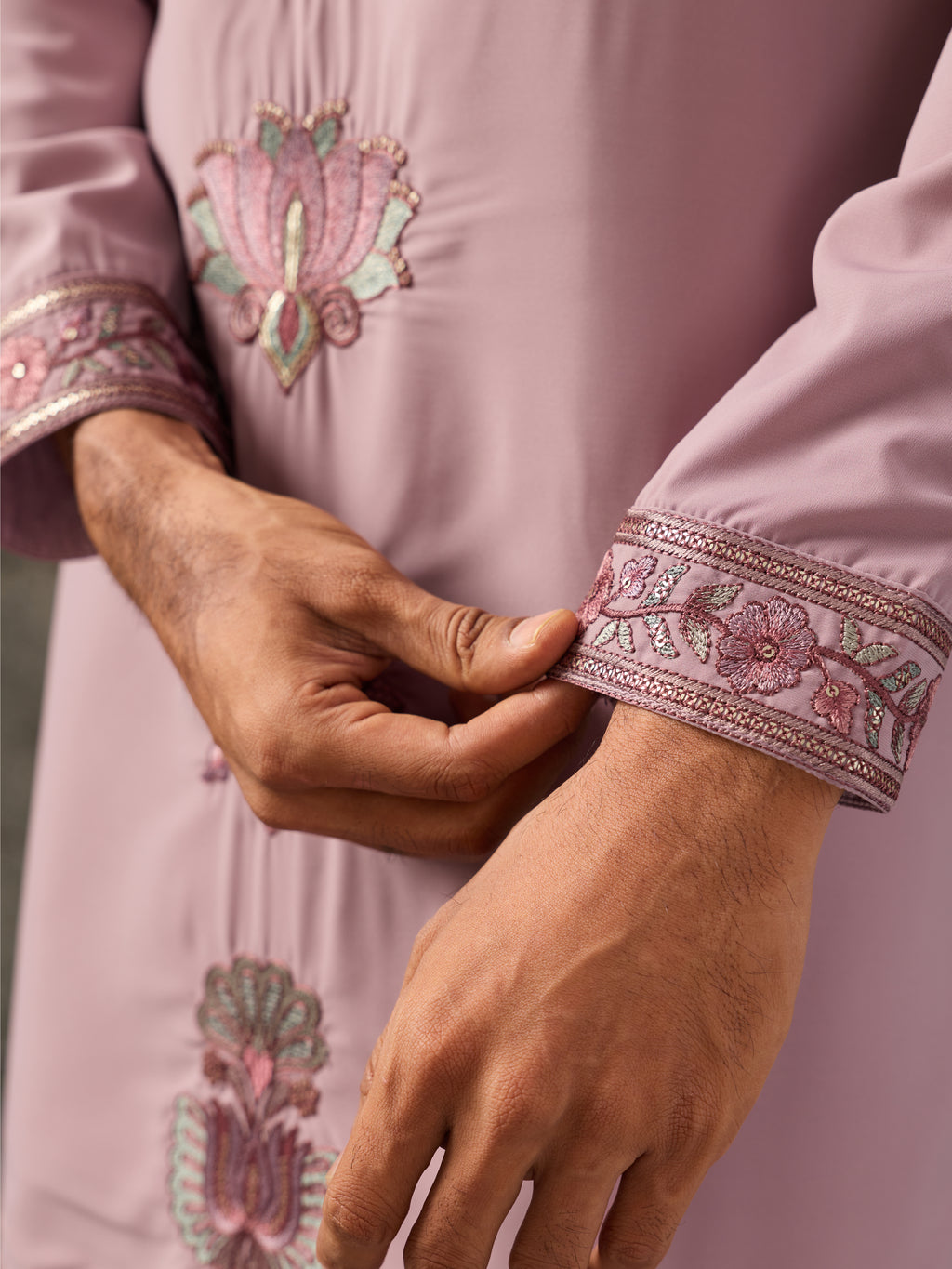 Timeless Lavender Japanese Lachka Traditional Kurta Dupatta Set

