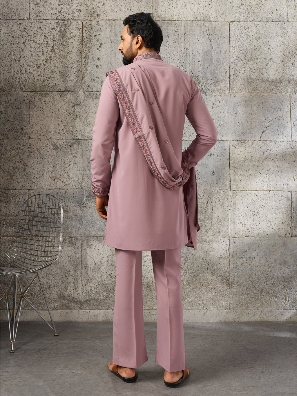 Timeless Lavender Japanese Lachka Traditional Kurta Dupatta Set
