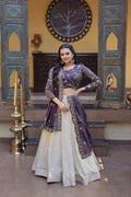 Luxury Cosmos Zari and Pipe Work Lehenga Set with Dupatta
