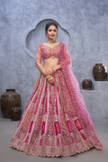 Magenta Purple Art Silk Bridal Lehenga with Dupatta
