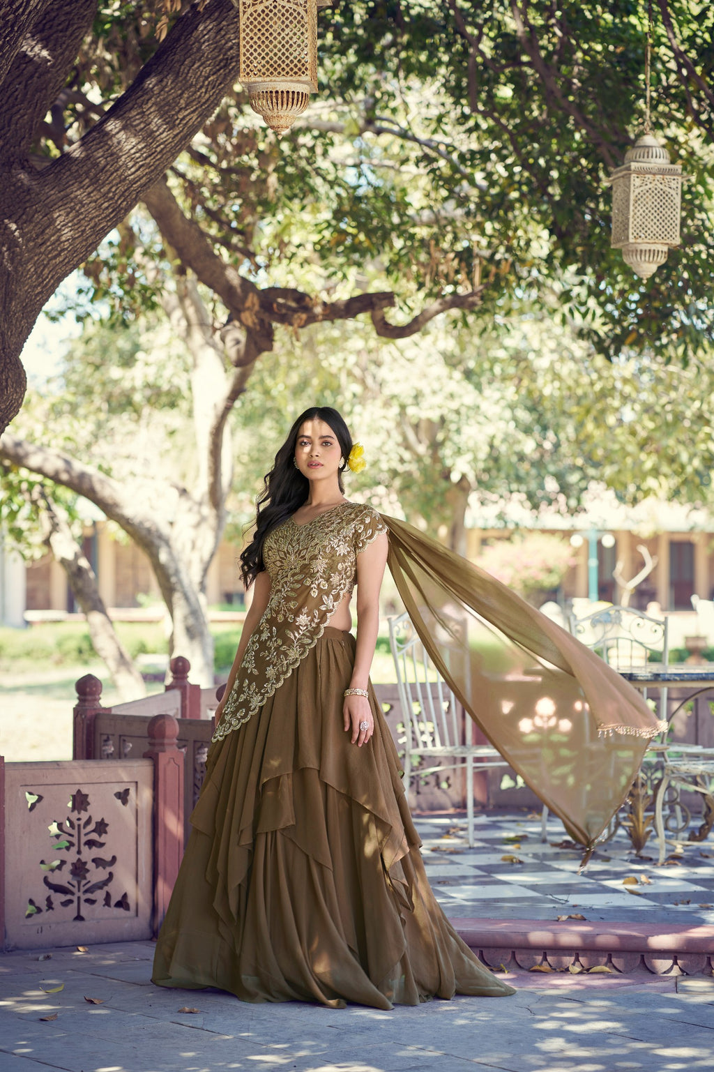 Wedding Special Marble Embroidered Lehenga Choli Collection
