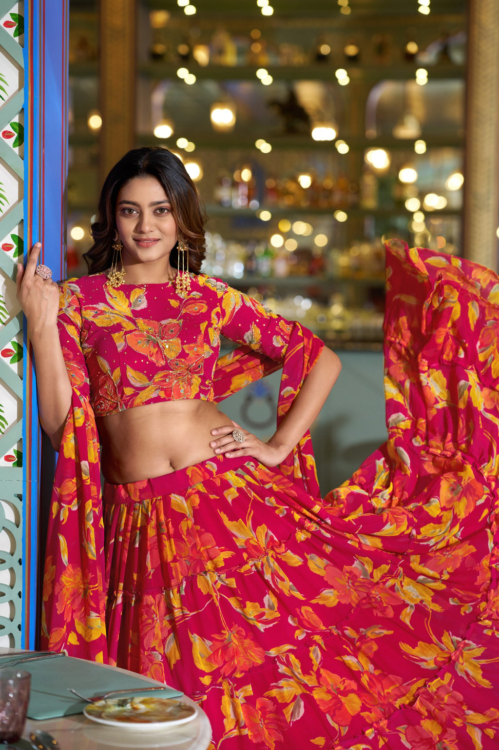 Luxury Marble Printed Lehenga Choli Collection for Special Occasions
