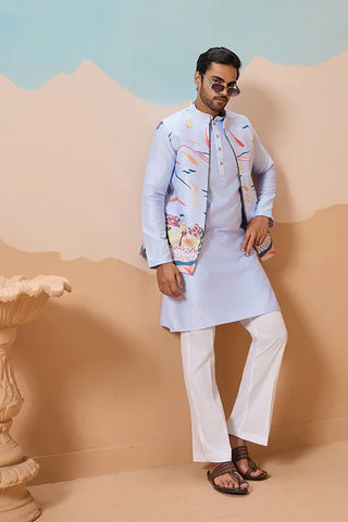 Sky Exclusive Wedding Wear Koti Kurta Pair with Mens Wear