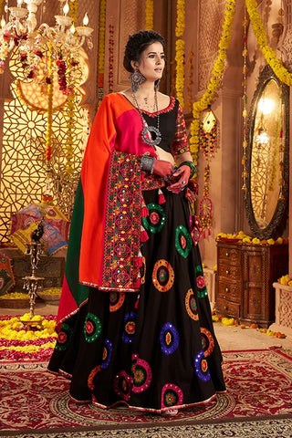 Black Color Traditional Chaniya Choli for Navratri
