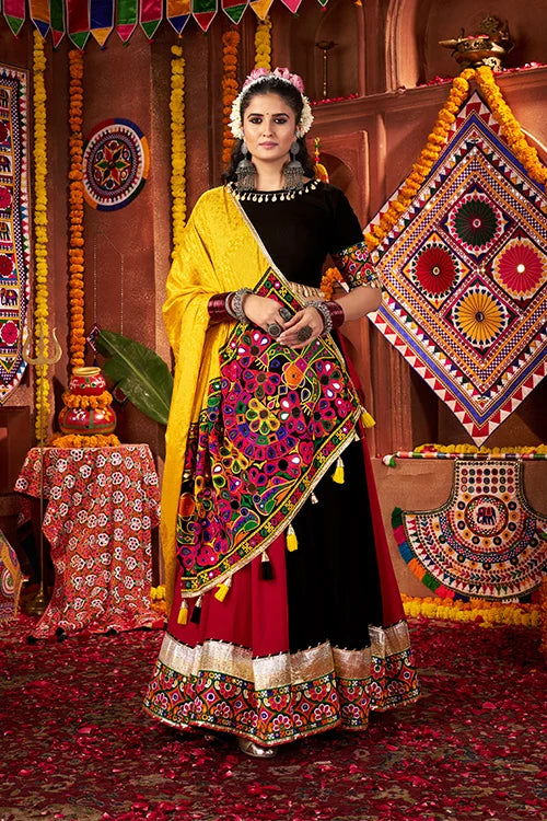 Traditional Navratri Mirror Chaniya Choli for Women